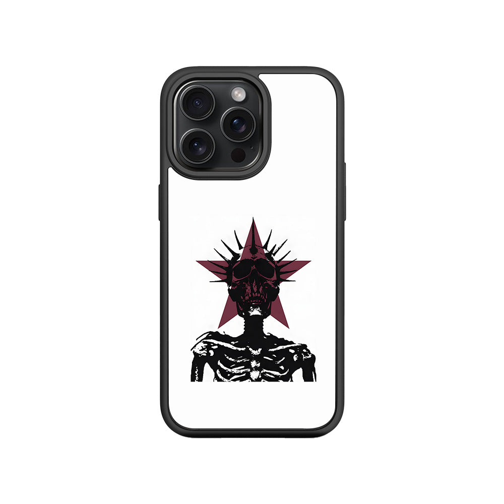 Star Skull Rock 3D Skin with Shockguard Armour Magsafe Case for Apple iPhone 15 Pro Max