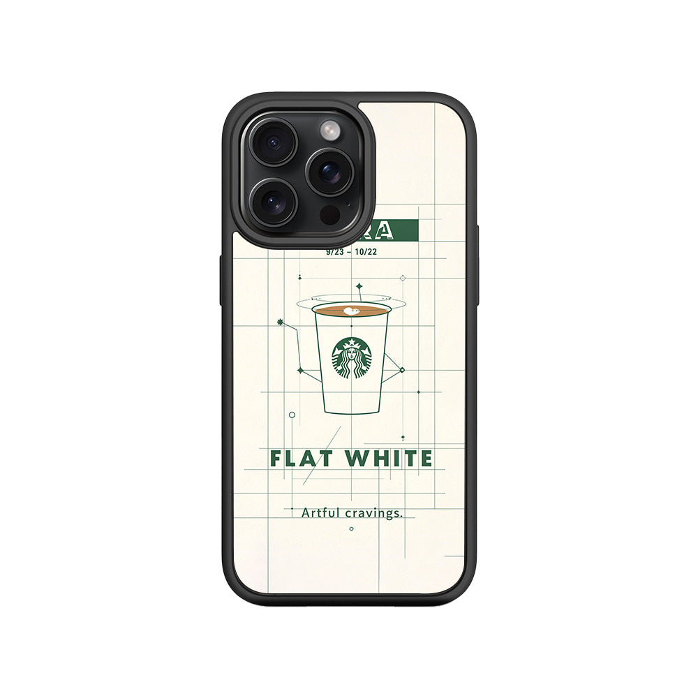 Libra Flat White 3D Skin with Shockguard Armour Magsafe Case for Apple iPhone 15 Pro