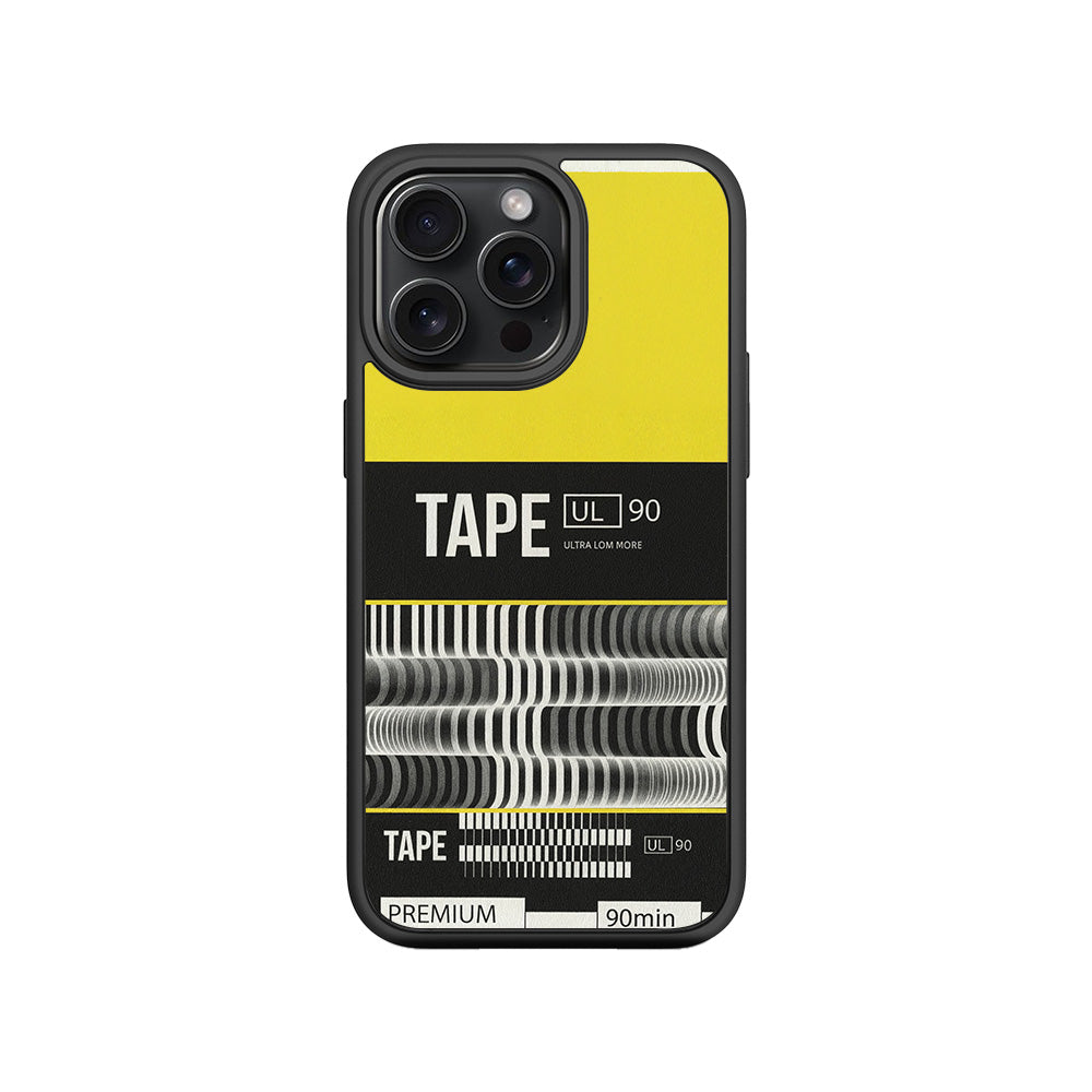 Vintage Tape Ultra 3D Skin with Shockguard Armour Magsafe Case for Apple iPhone 15 Pro