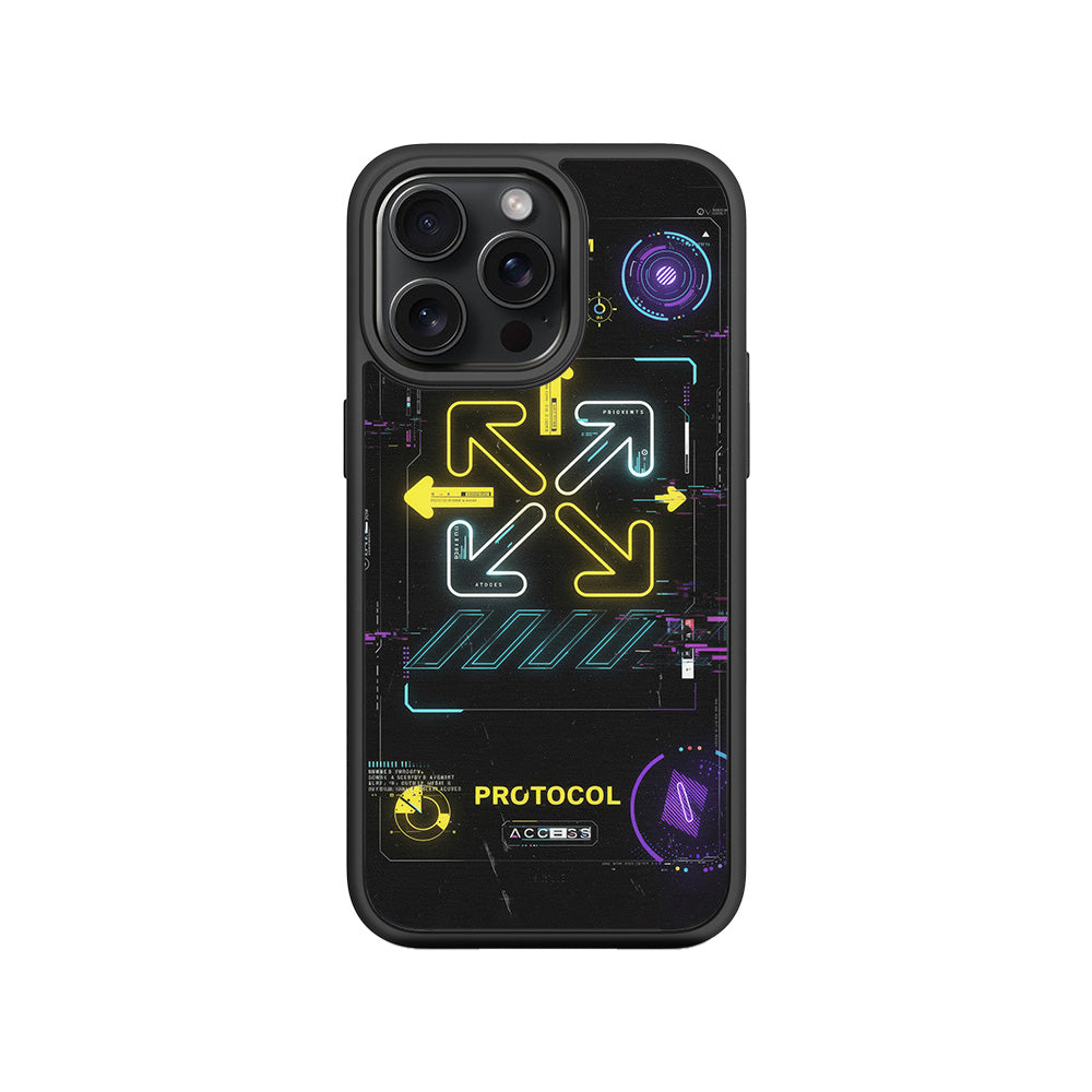 System and 15 Plustocol 3D Skin with Shockguard Armour Magsafe Case for Apple iPhone 15 Pro