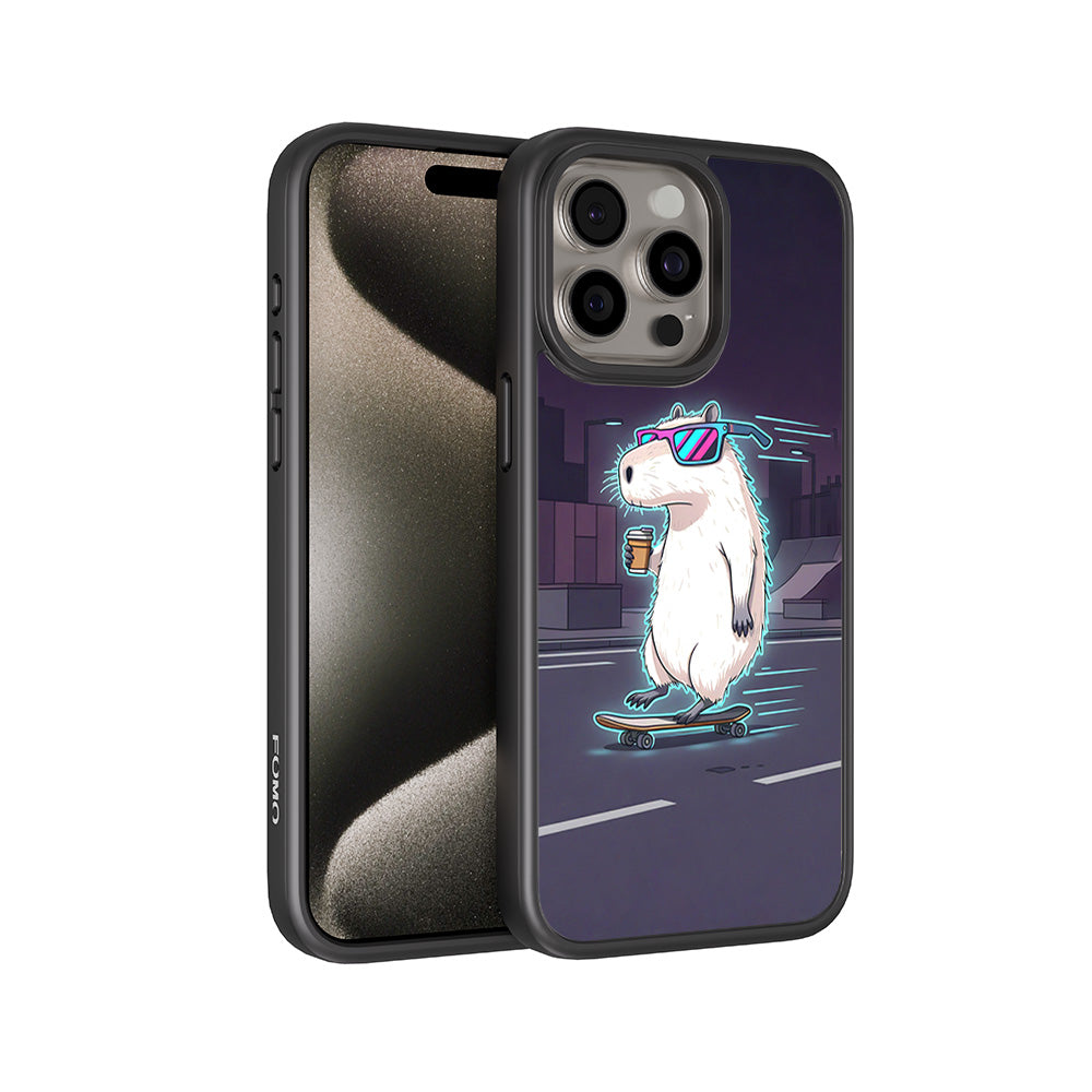 Skater Vibes 3D Skin with Shockguard Armour Magsafe Case for Apple iPhone 15 Pro