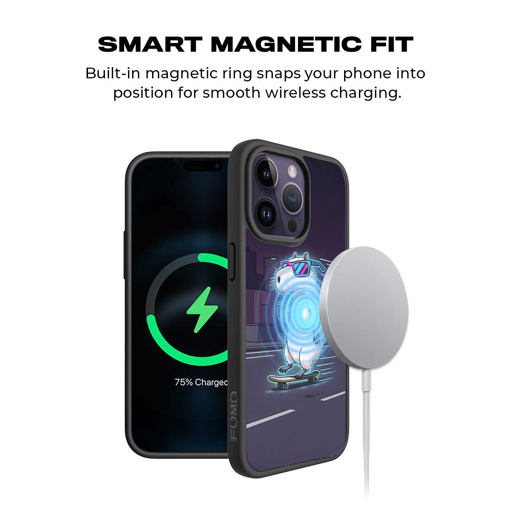Skater Vibes 3D Skin with Shockguard Armour Magsafe Case for Apple iPhone 15 Pro