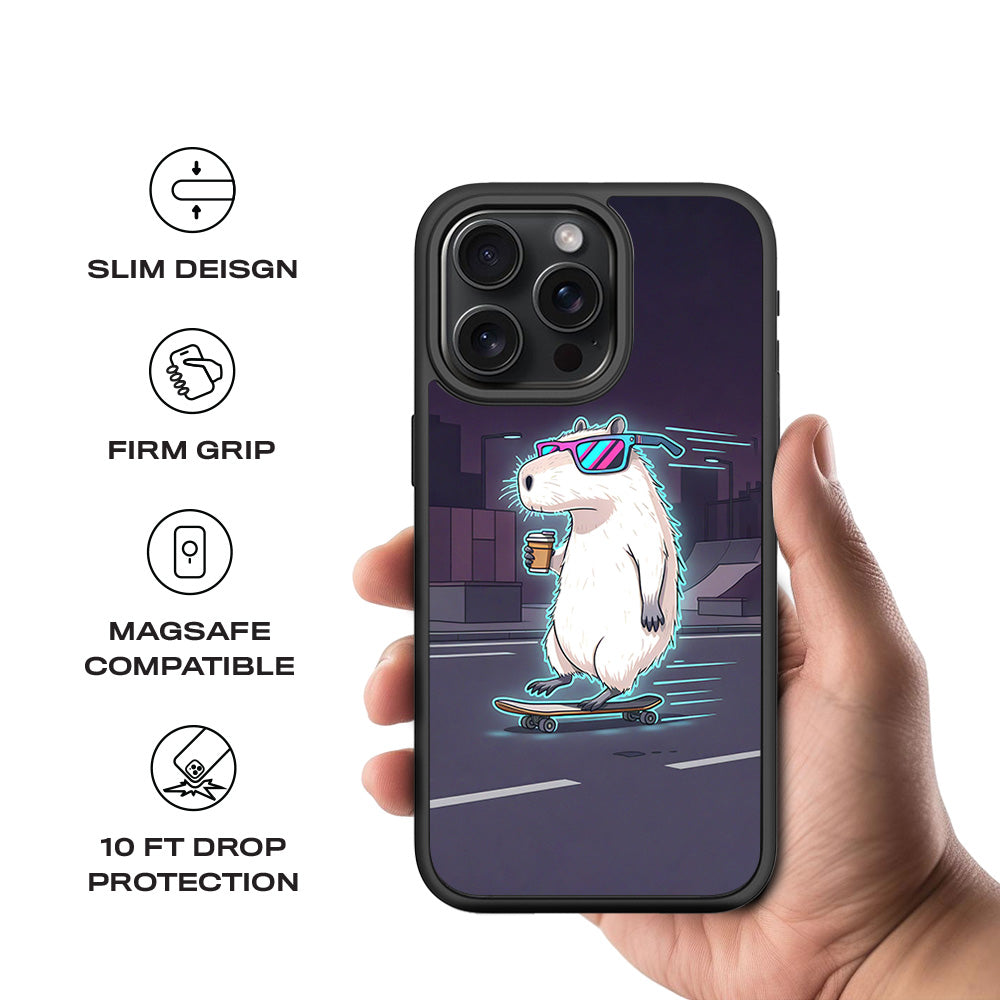 Skater Vibes 3D Skin with Shockguard Armour Magsafe Case for Apple iPhone 15 Pro