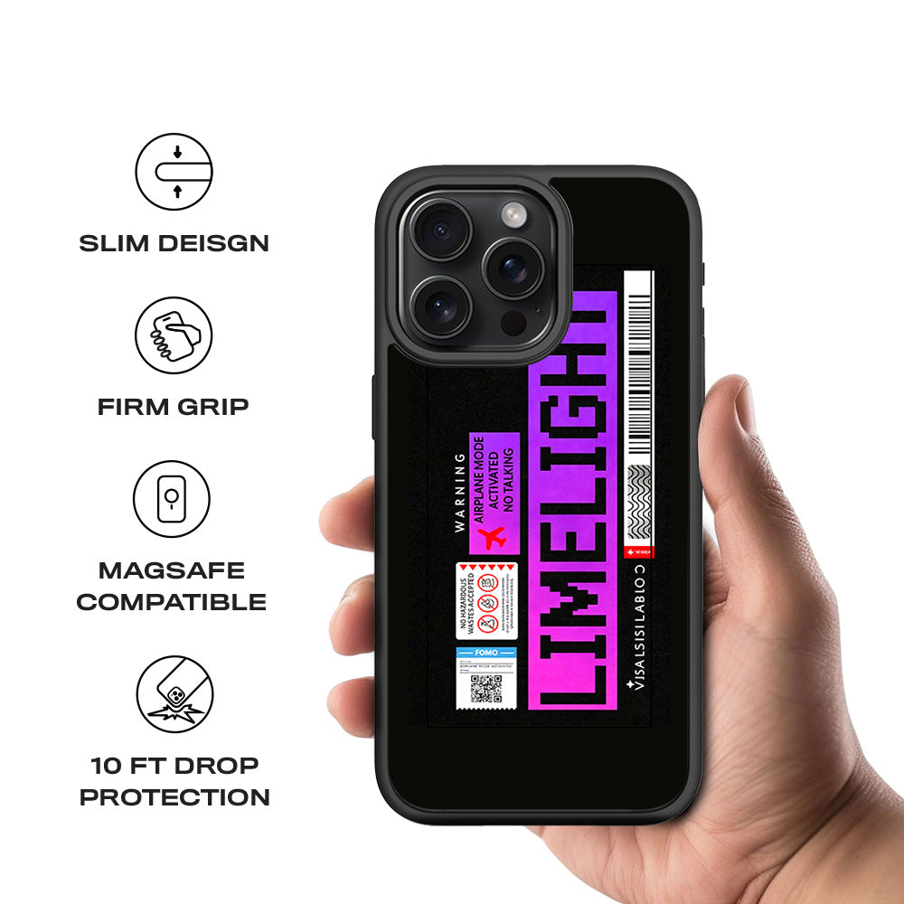 Limelight Mode 3D Skin with Shockguard Armour Magsafe Case for Apple iPhone 15 Pro