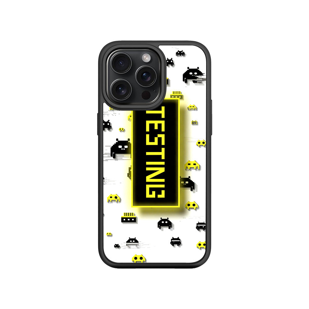 Testing Under Attack 3D Skin with Shockguard Armour Magsafe Case for Apple iPhone 15 Pro