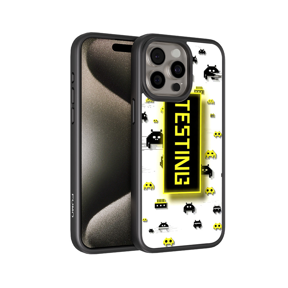 Testing Under Attack 3D Skin with Shockguard Armour Magsafe Case for Apple iPhone 15 Pro
