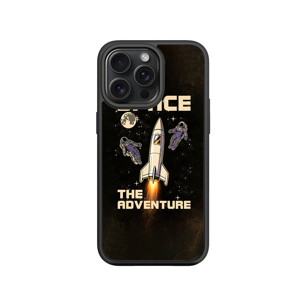 Space Adventure 3D Skin with Shockguard Armour Magsafe Case for Apple iPhone 15 Pro