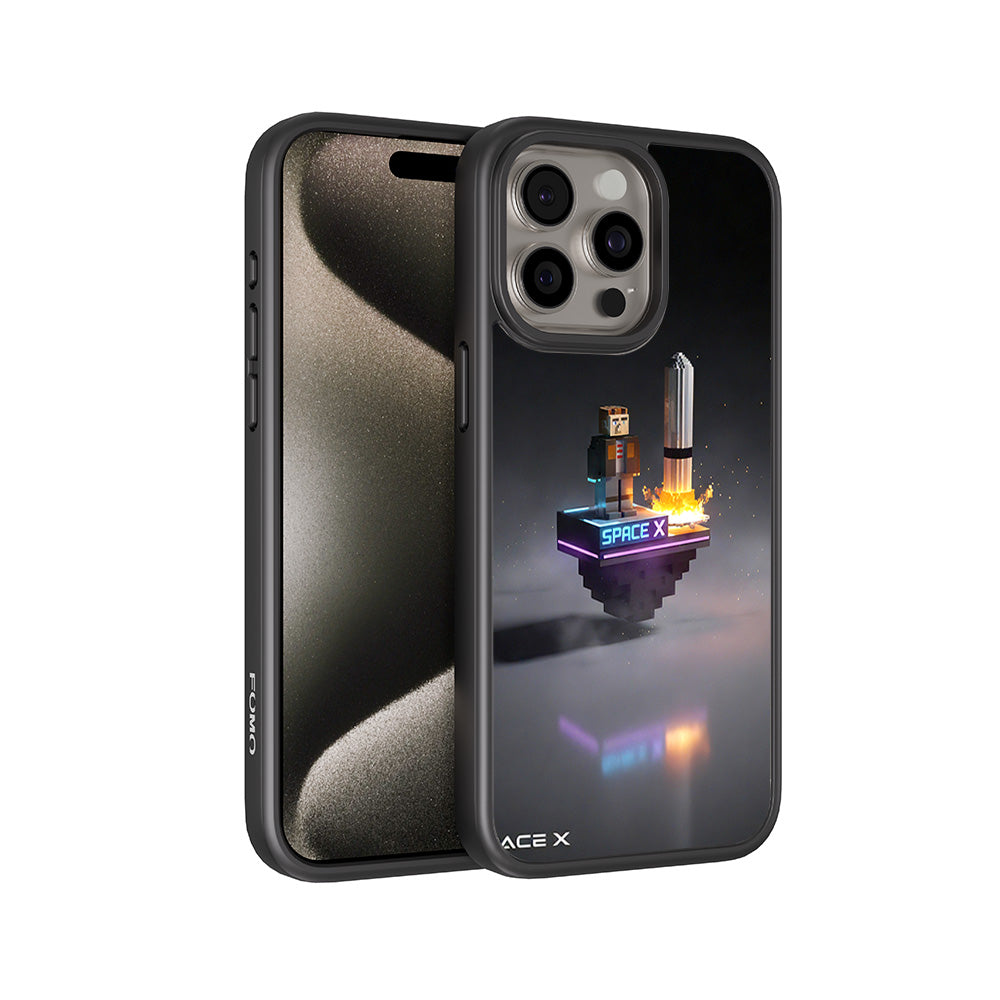 SpaceX Adventure 3D Skin with Shockguard Armour Magsafe Case for Apple iPhone 15 Pro