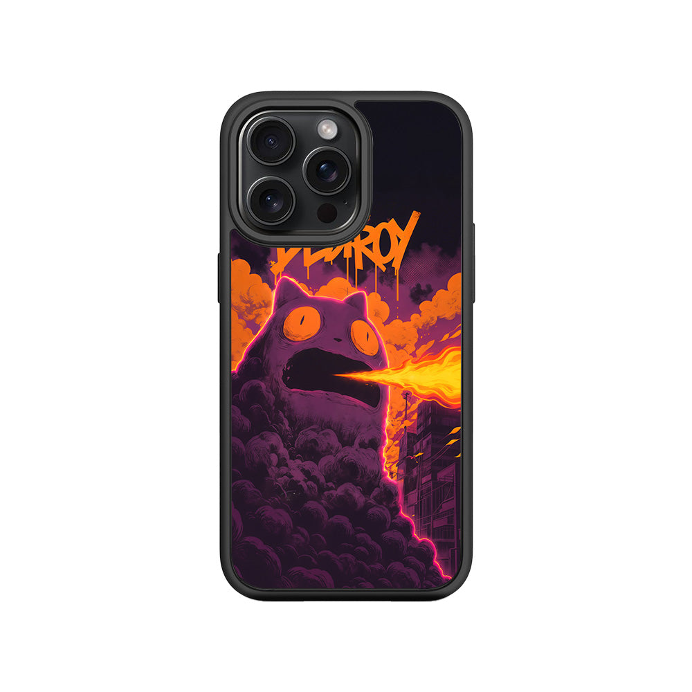 Destroy Cityscape 3D Skin with Shockguard Armour Magsafe Case for Apple iPhone 15 Pro