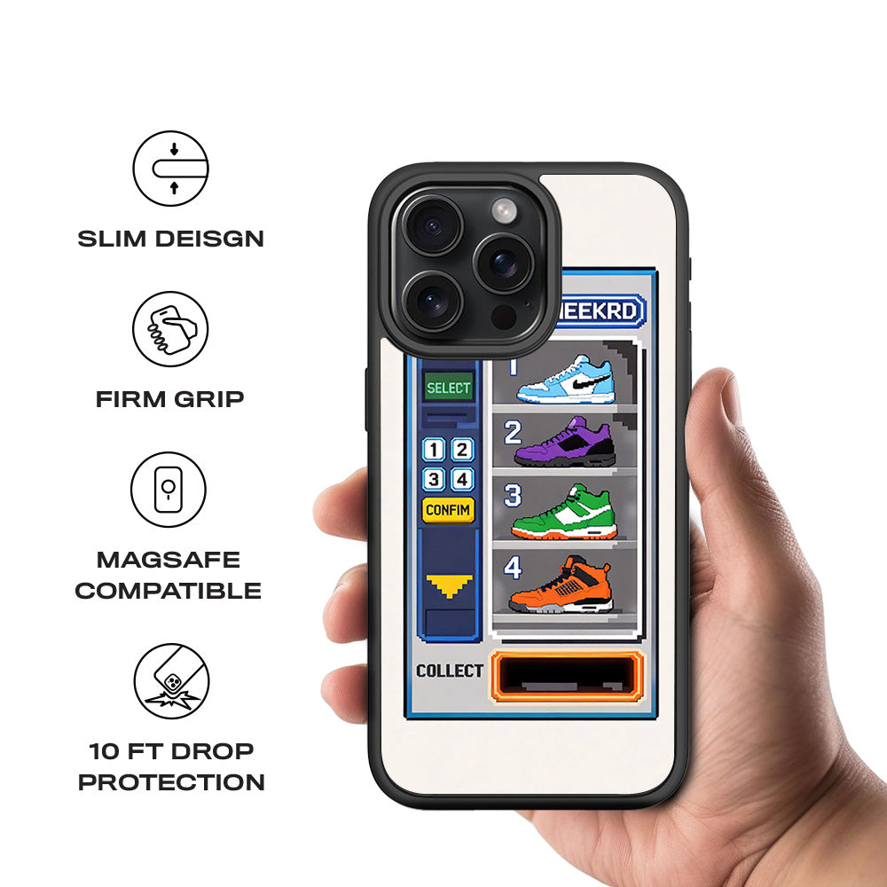 Sneaker Collecting Game 3D Skin with Shockguard Armour Magsafe Case for Apple iPhone 15 Pro