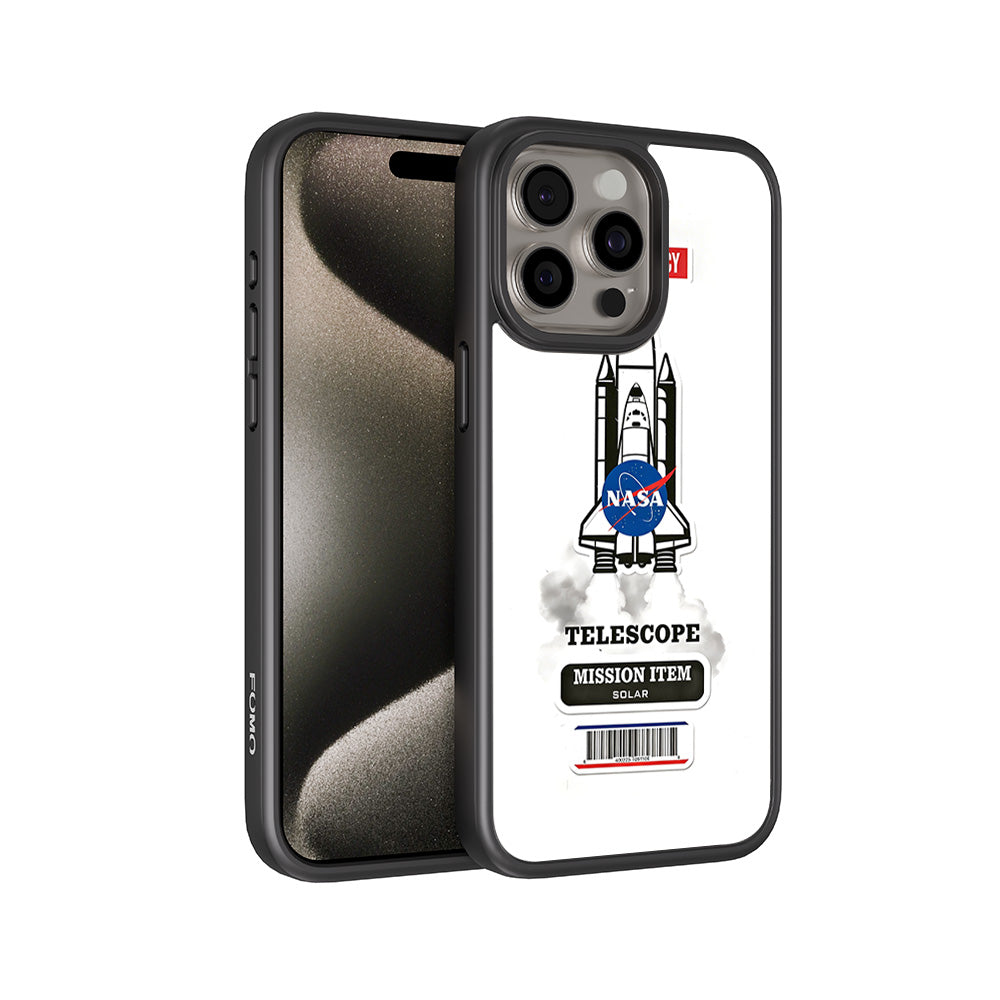 Space Mission NASA 3D Skin with Shockguard Armour Magsafe Case for Apple iPhone 15 Pro