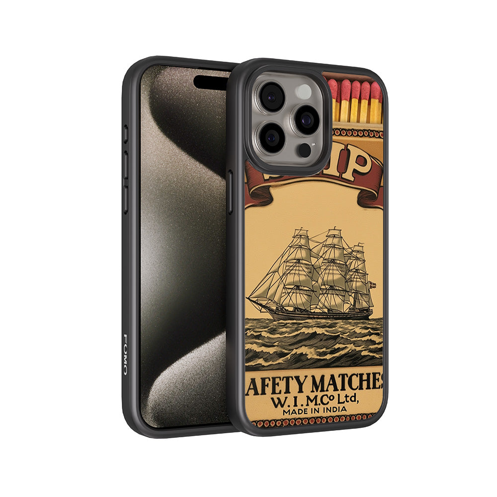 Ship Safety Matches 3D Skin with Shockguard Armour Magsafe Case for Apple iPhone 15 Pro Max