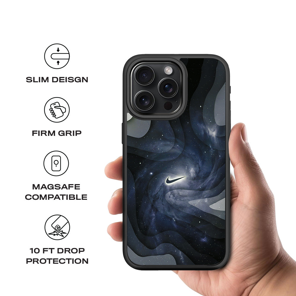 Nike Galaxy 3D Skin with Shockguard Armour Magsafe Case for Apple iPhone 15 Pro