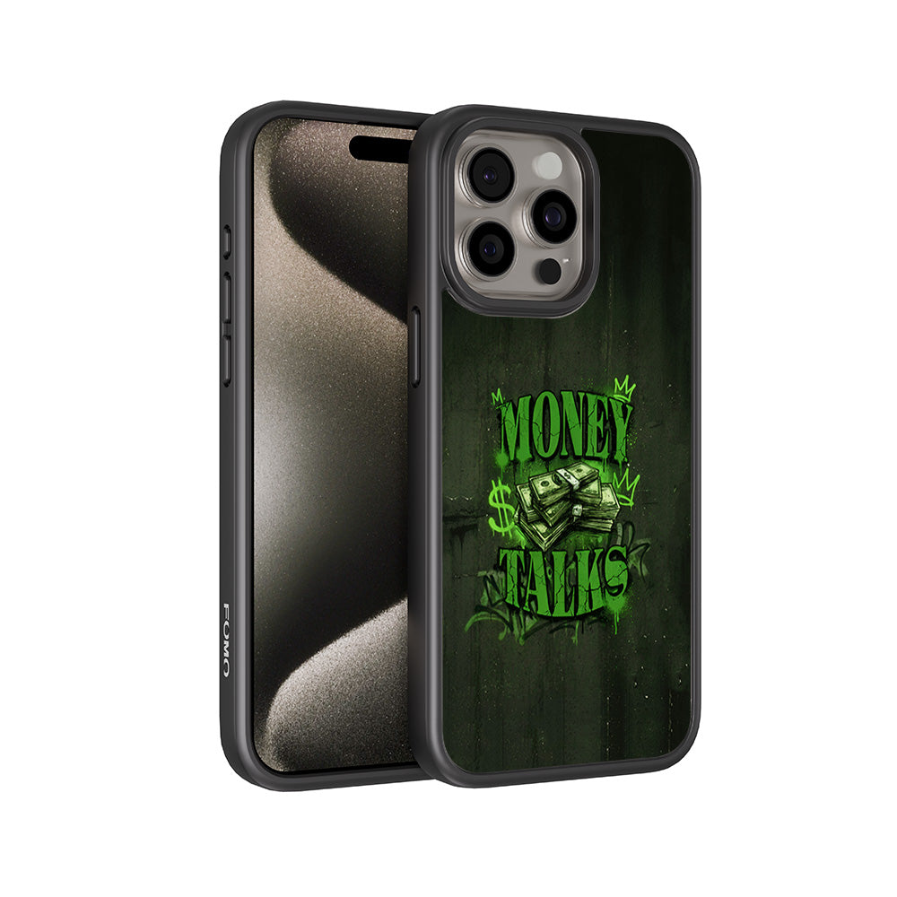Money Talks 3D Skin with Shockguard Armour Magsafe Case for Apple iPhone 15 Pro