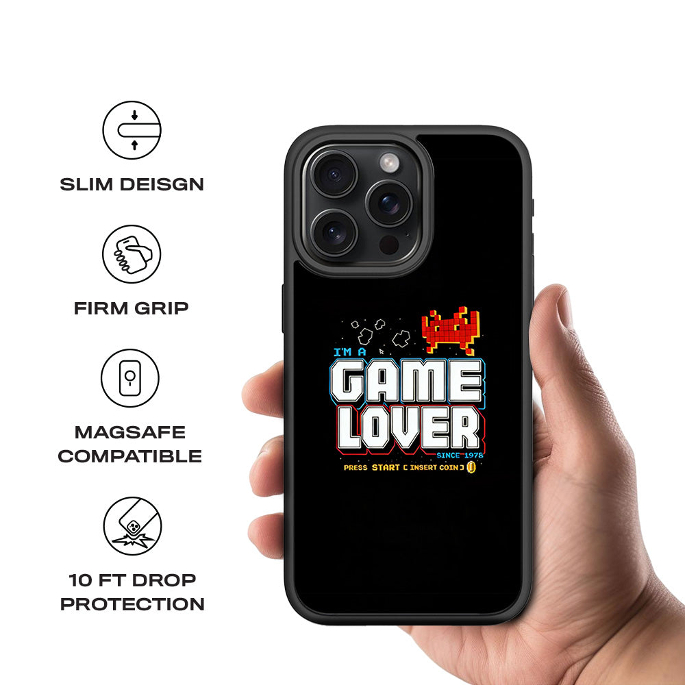 Game Lover 3D Skin with Shockguard Armour Magsafe Case for Apple iPhone 15 Pro Max