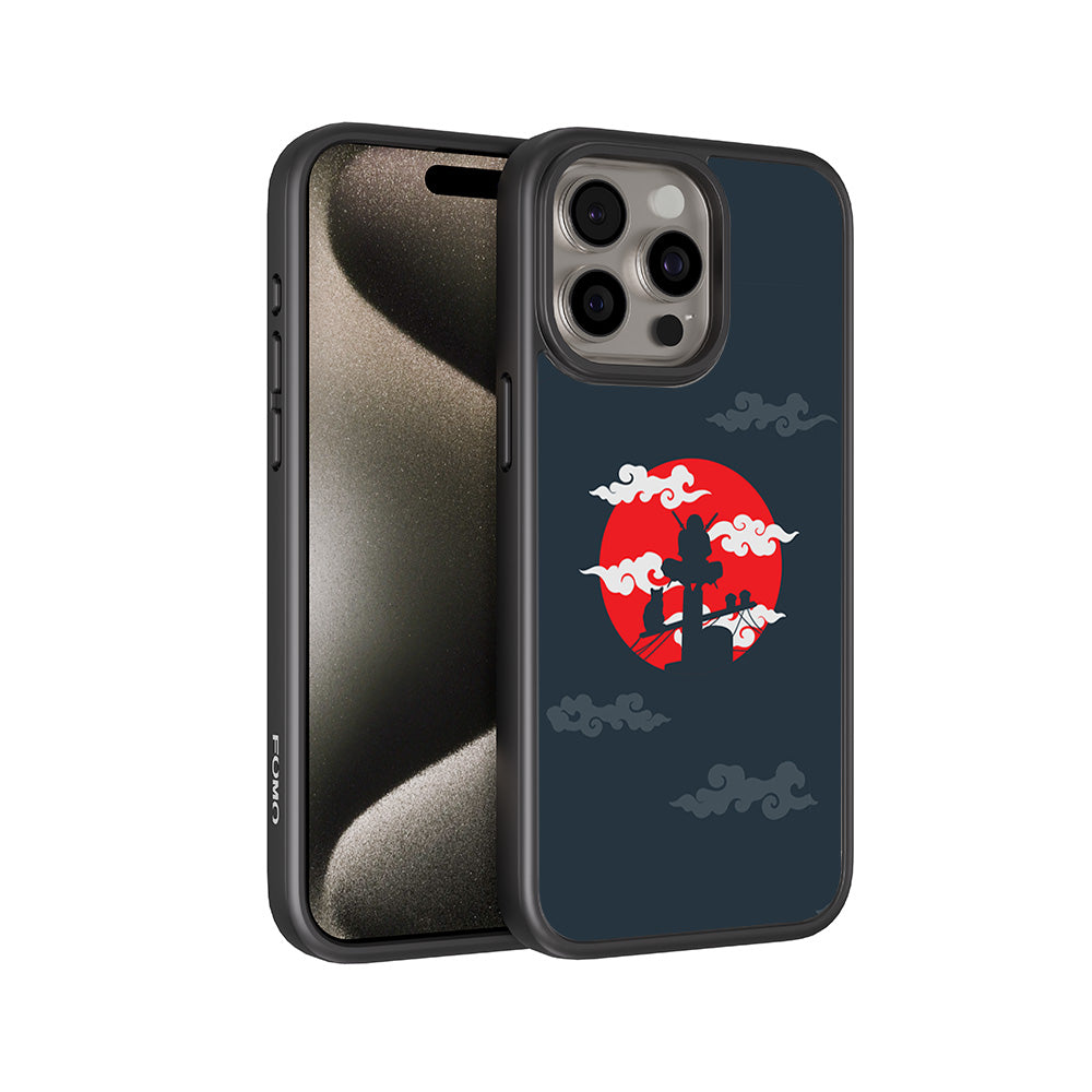 Itachi Uchiha Anime 3D Skin with Shockguard Armour Magsafe Case for Apple iPhone 15 Pro