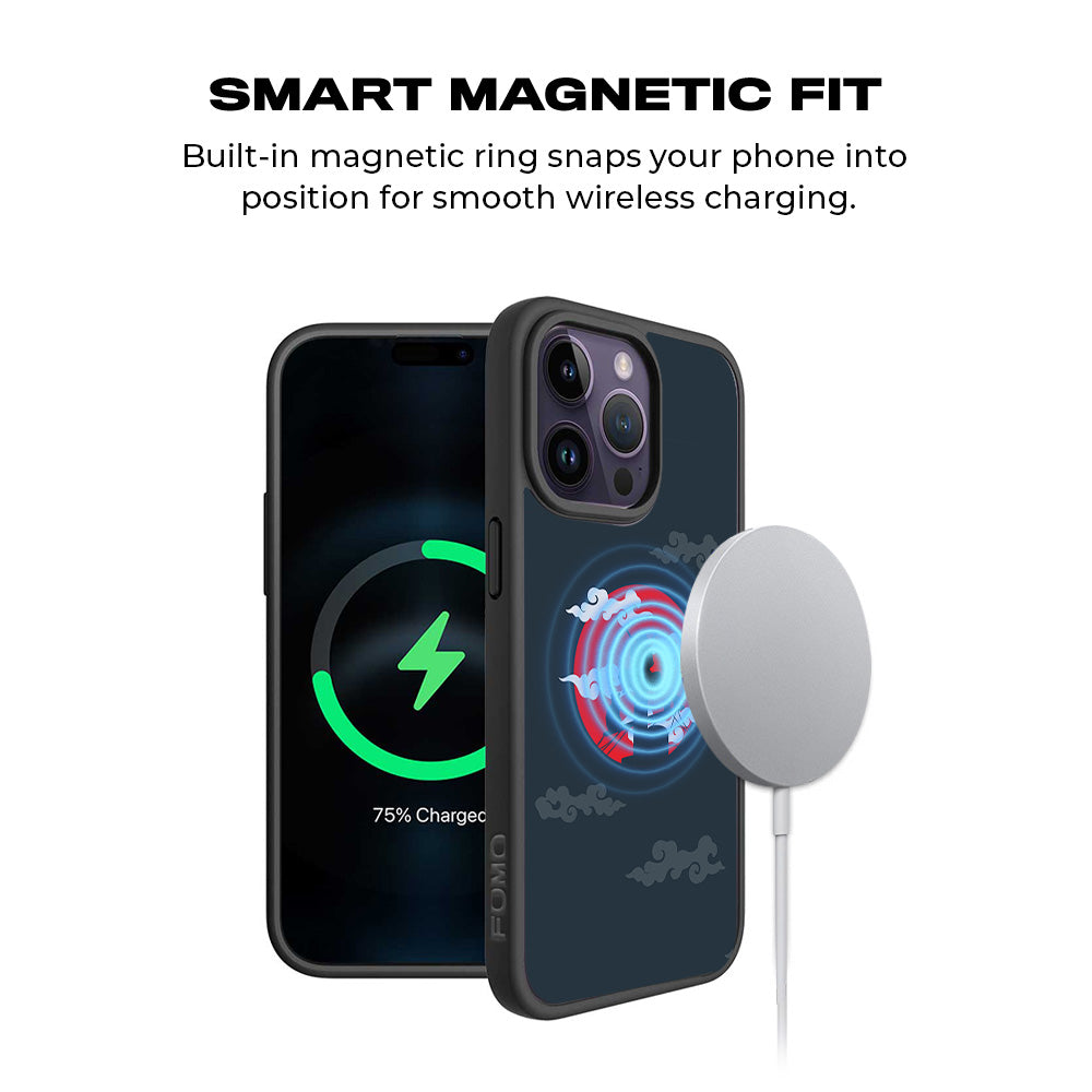 Itachi Uchiha Anime 3D Skin with Shockguard Armour Magsafe Case for Apple iPhone 15 Pro