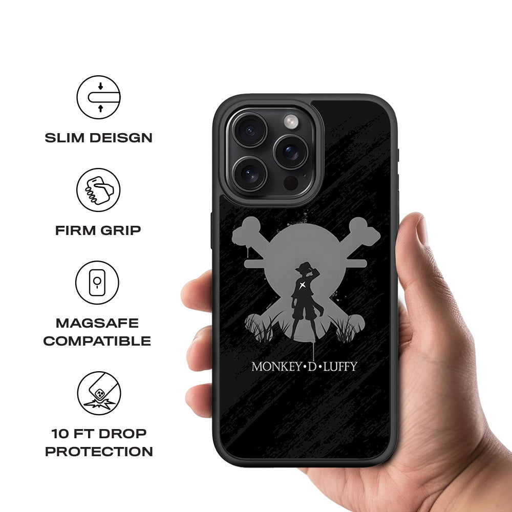 Monkey D Luffy Anime  3D Skin with Shockguard Armour Magsafe Case for Apple iPhone 15 Pro