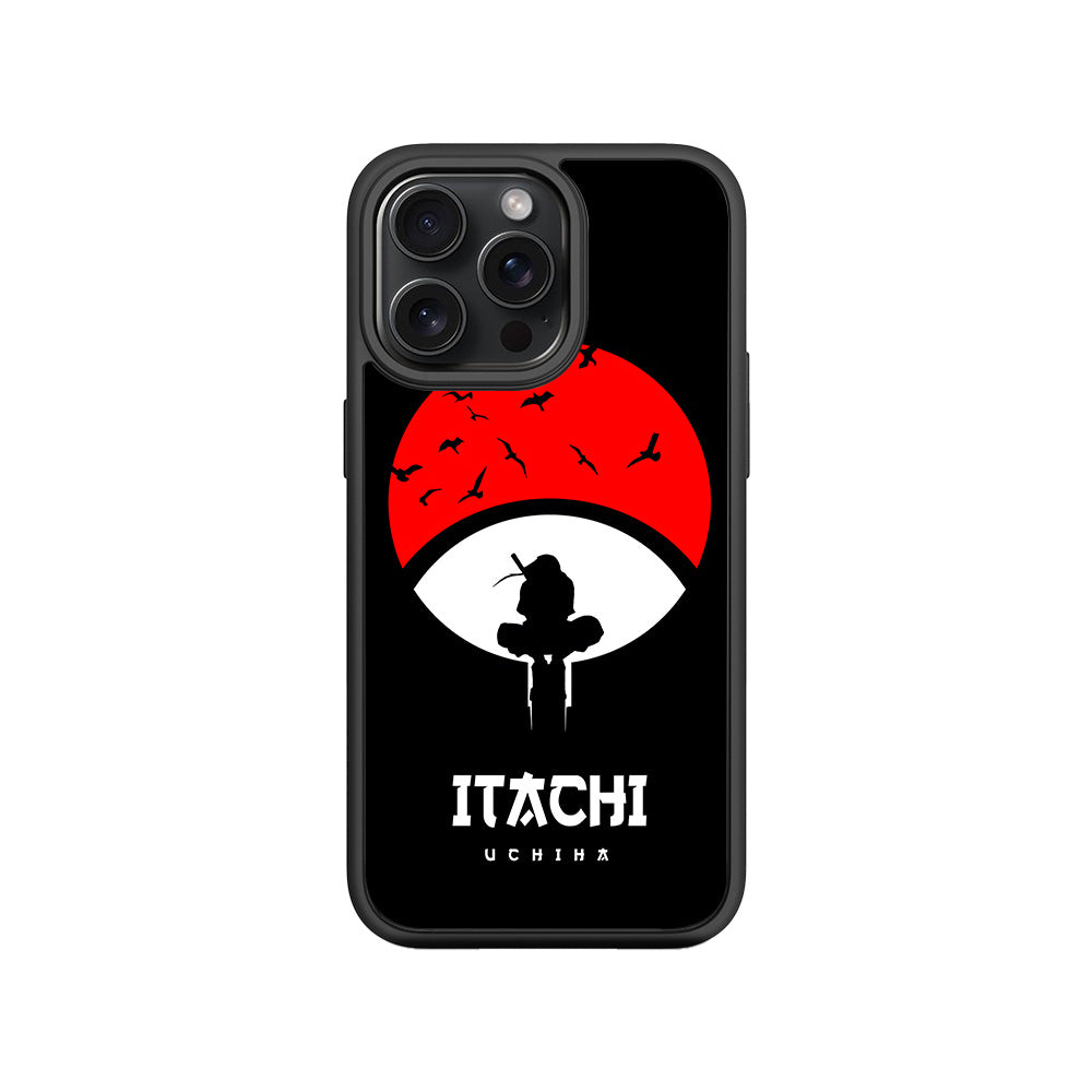 Itachi Uchiha The Clan Killer 3D Skin with Shockguard Armour Magsafe Case for Apple iPhone 15 Pro