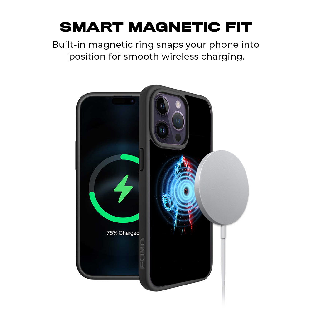 Vegeta in Dual Color Anime 3D Skin with Shockguard Armour Magsafe Case for Apple iPhone 15 Pro