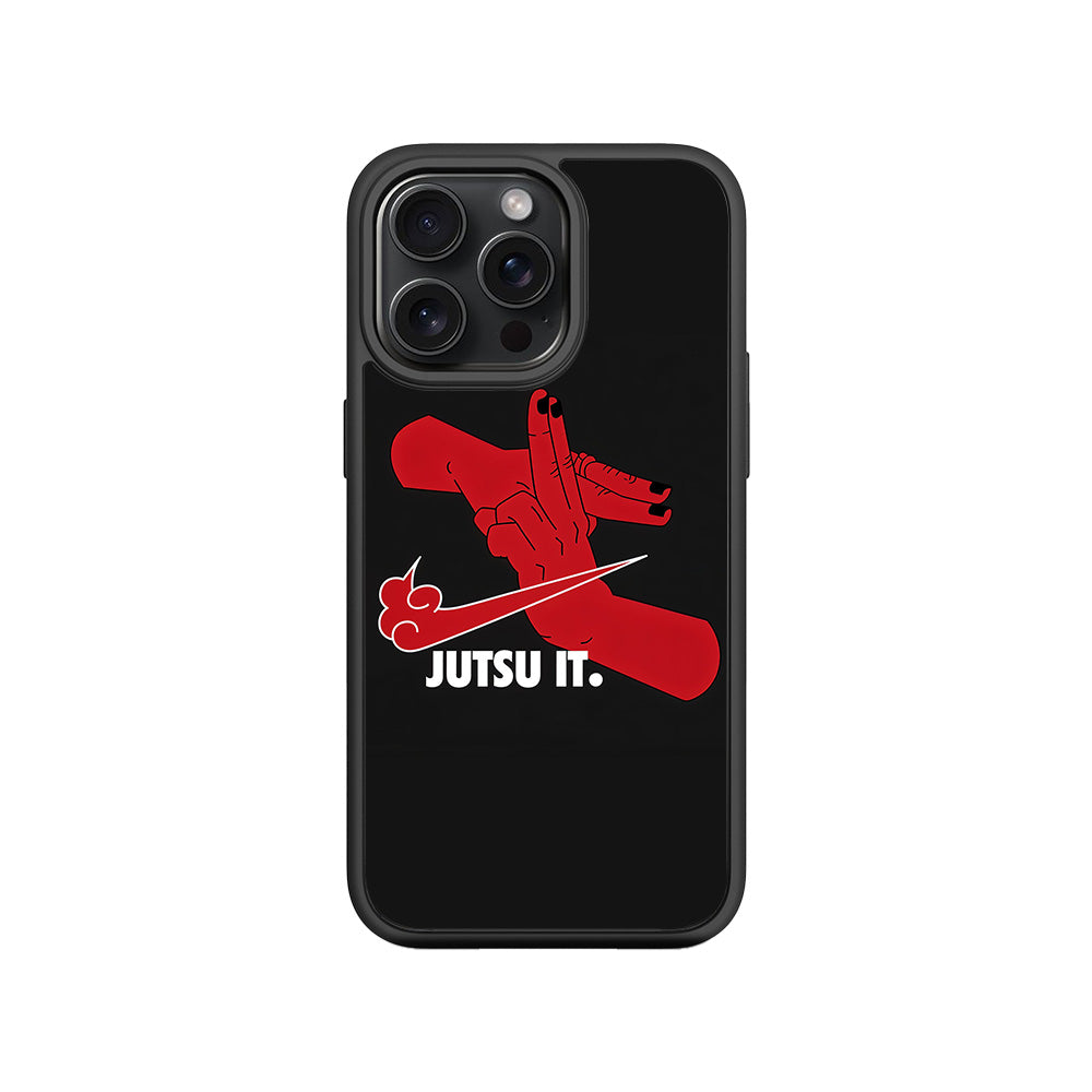 Just Jutsu It 3D Skin with Shockguard Armour Magsafe Case for Apple iPhone 15 Pro