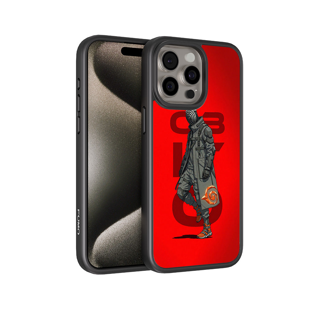 Obito Rebirth 3D Skin with Shockguard Armour Magsafe Case for Apple iPhone 15 Pro