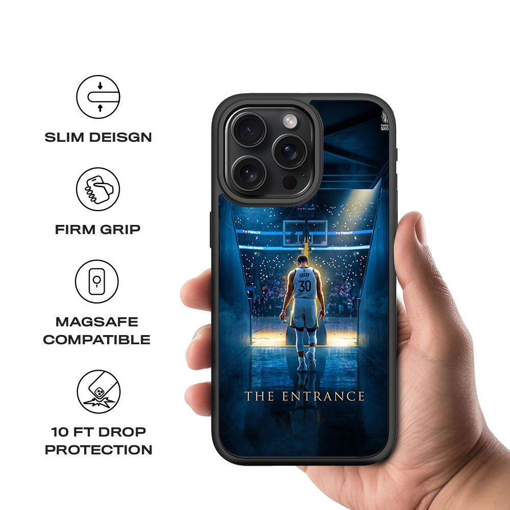 Stephen Curry The Entrance Sports 3D Skin with Shockguard Armour Magsafe Case for Apple iPhone 15 Pro