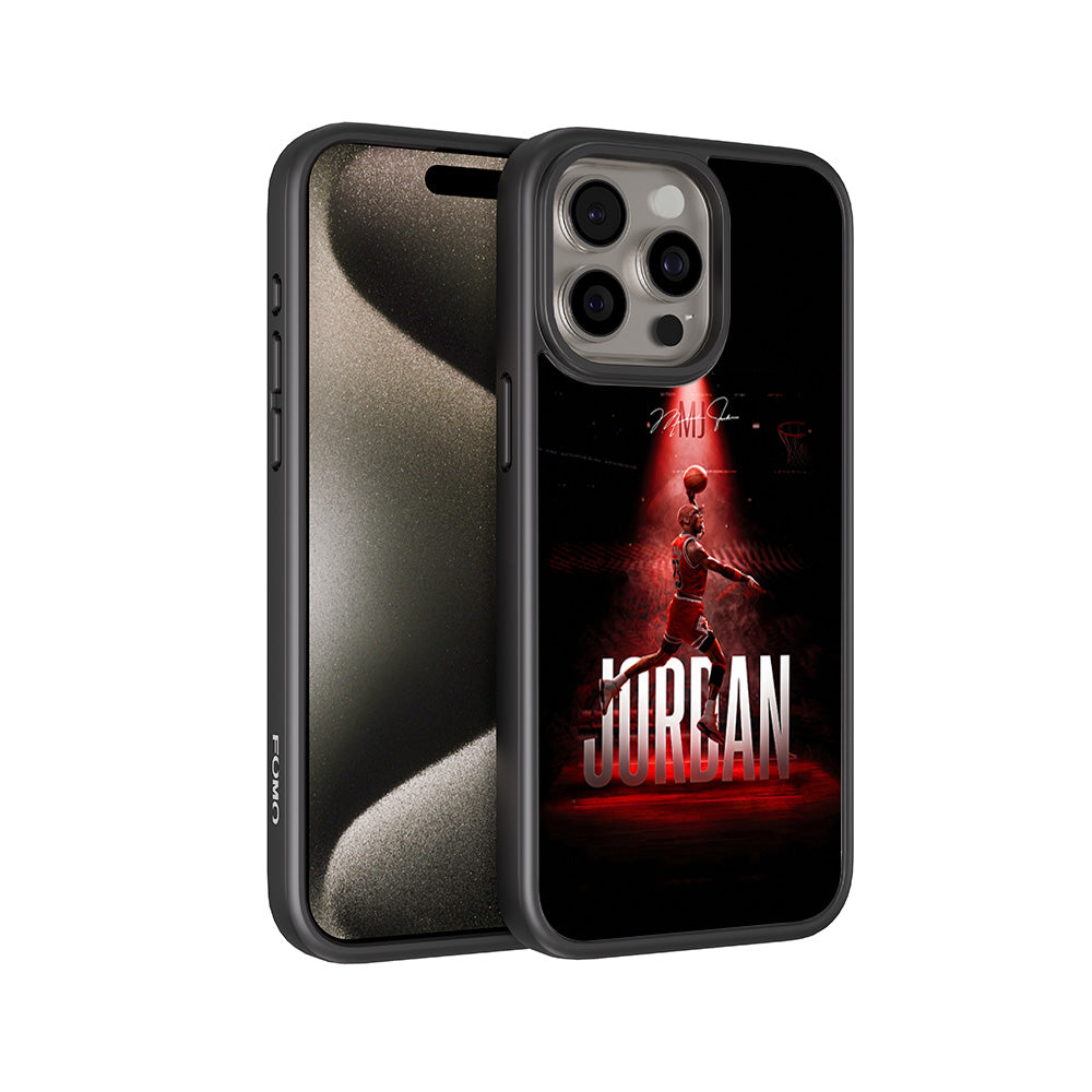 Jordan 23 Spotlight Basketball Sports 3D Skin with Shockguard Armour Magsafe Case for Apple iPhone 15 Pro Max