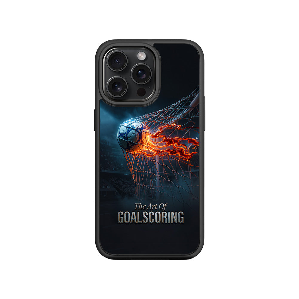 The Art of Goal Scoring Football Sports 3D Skin with Shockguard Armour Magsafe Case for Apple iPhone 15 Pro