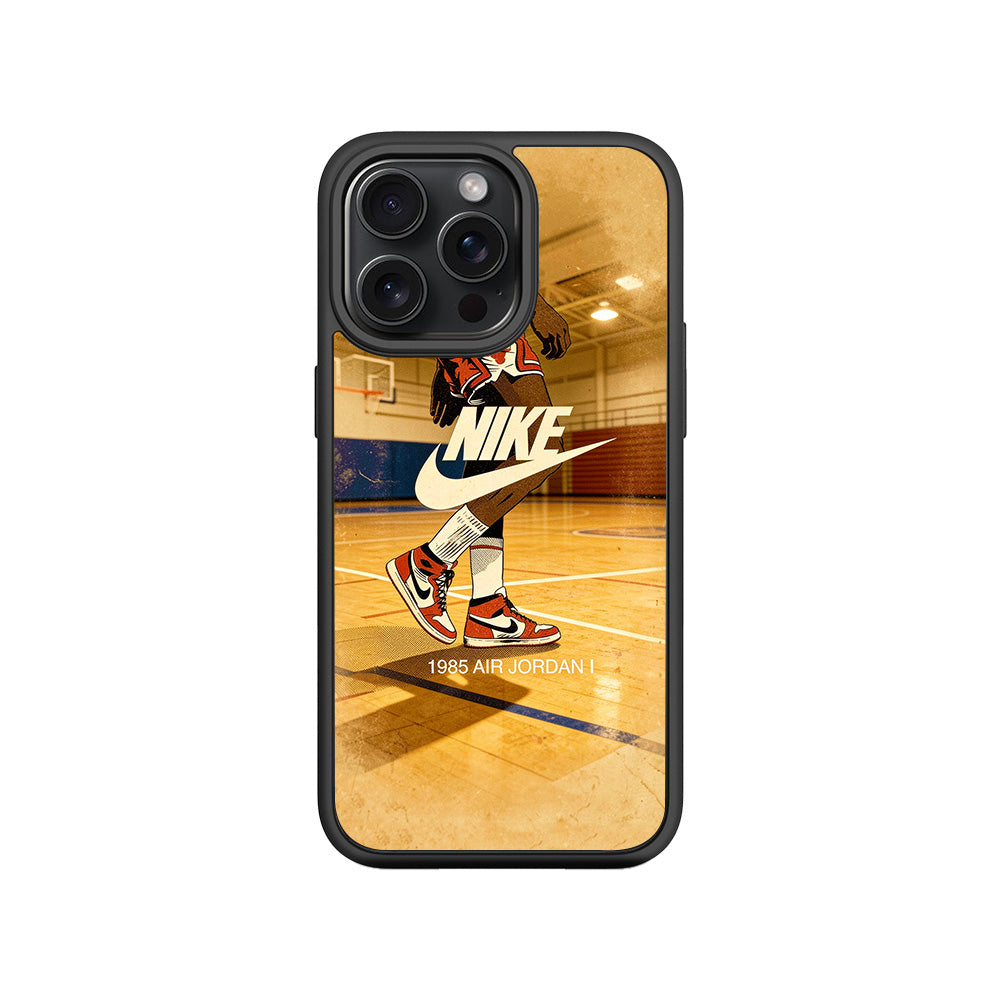 Air Jordan 1985 Vintage Sports 3D Skin with Shockguard Armour Magsafe Case for Apple iPhone 15 Pro
