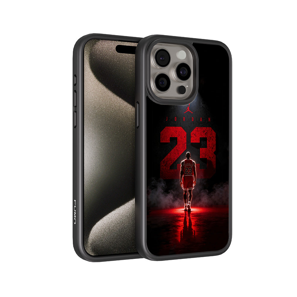 Michael Jordan Legacy Sports 3D Skin with Shockguard Armour Magsafe Case for Apple iPhone 15 Pro Max