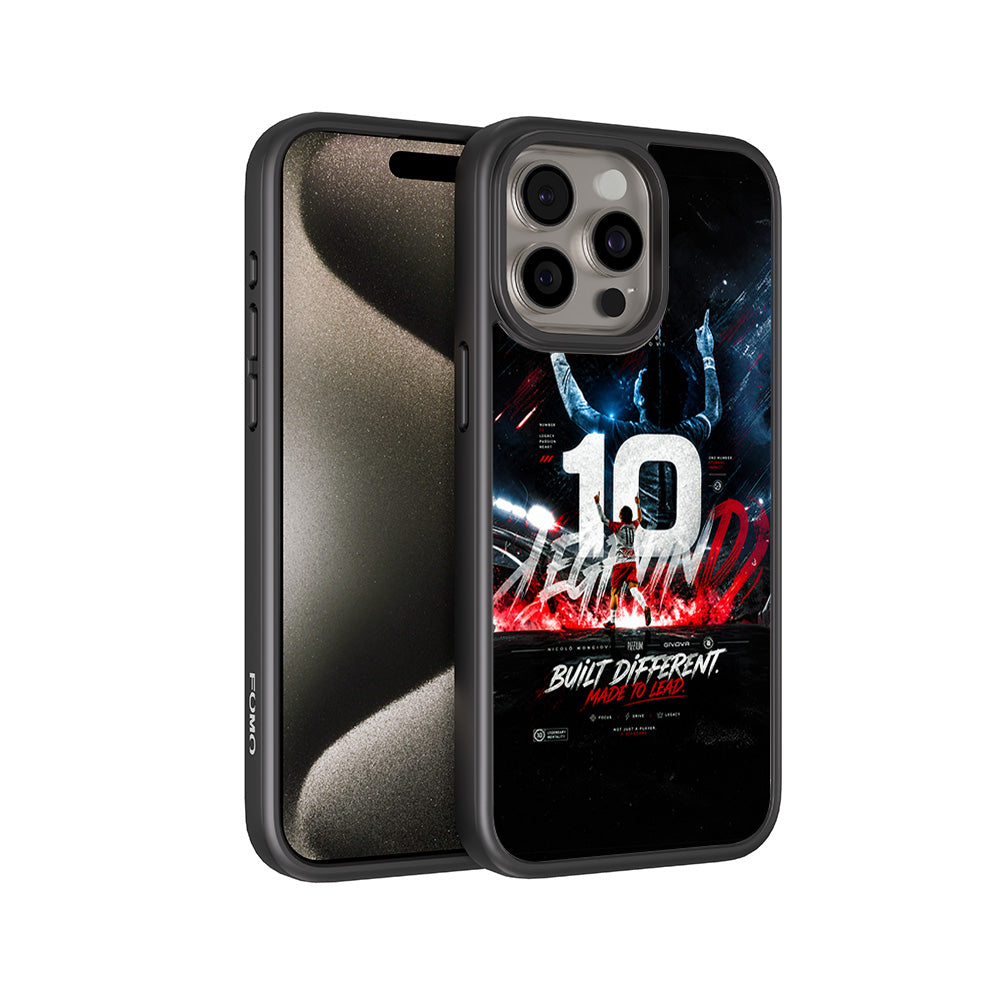Number 10 Football Sports 3D Skin with Shockguard Armour Magsafe Case for Apple iPhone 15 Pro Max