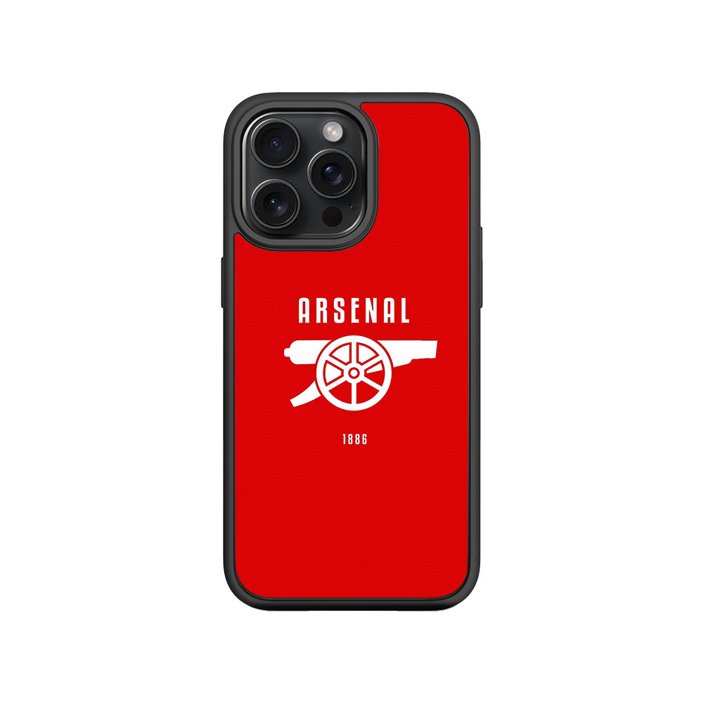 Arsenal Cannon Sports 3D Skin with Shockguard Armour Magsafe Case for Apple iPhone 15 Pro