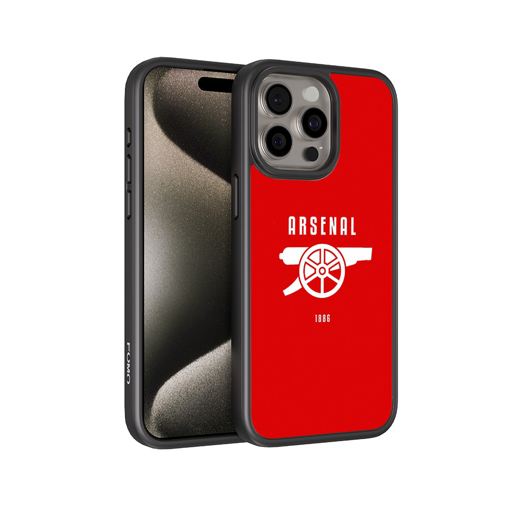 Arsenal Cannon Sports 3D Skin with Shockguard Armour Magsafe Case for Apple iPhone 15 Pro