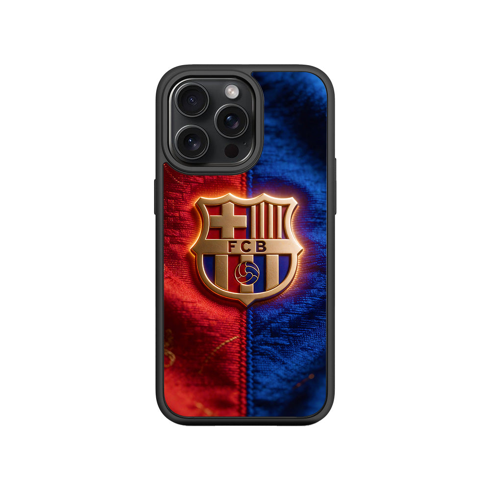 FC Barcelona Sports 3D Skin with Shockguard Armour Magsafe Case for Apple iPhone 15 Pro Max