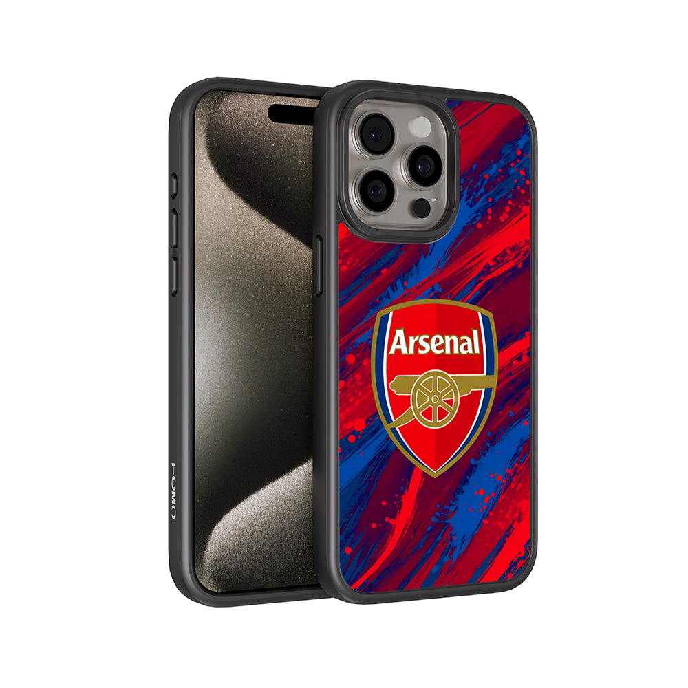 Arsenal Modern Crest Sports 3D Skin with Shockguard Armour Magsafe Case for Apple iPhone 15 Pro