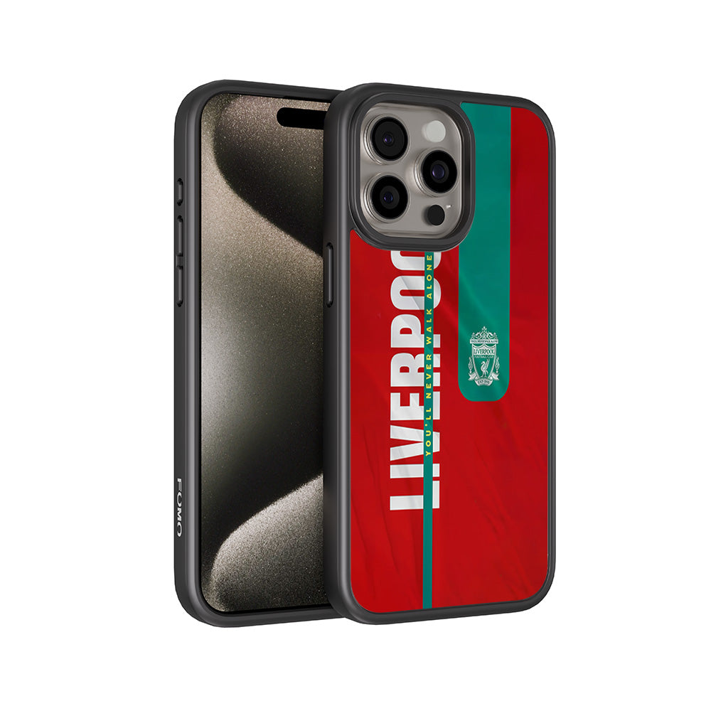 Liverpool You Will Never Walk Alone Sports 3D Skin with Shockguard Armour Magsafe Case for Apple iPhone 15 Pro