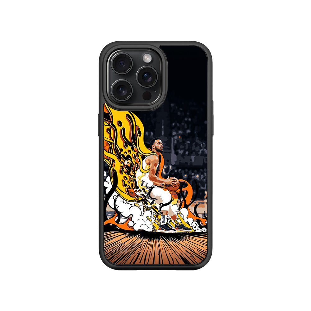 Crimson Victory Ronaldo 3D Skin with Shockguard Armour Magsafe Case for Apple iPhone 15 Pro