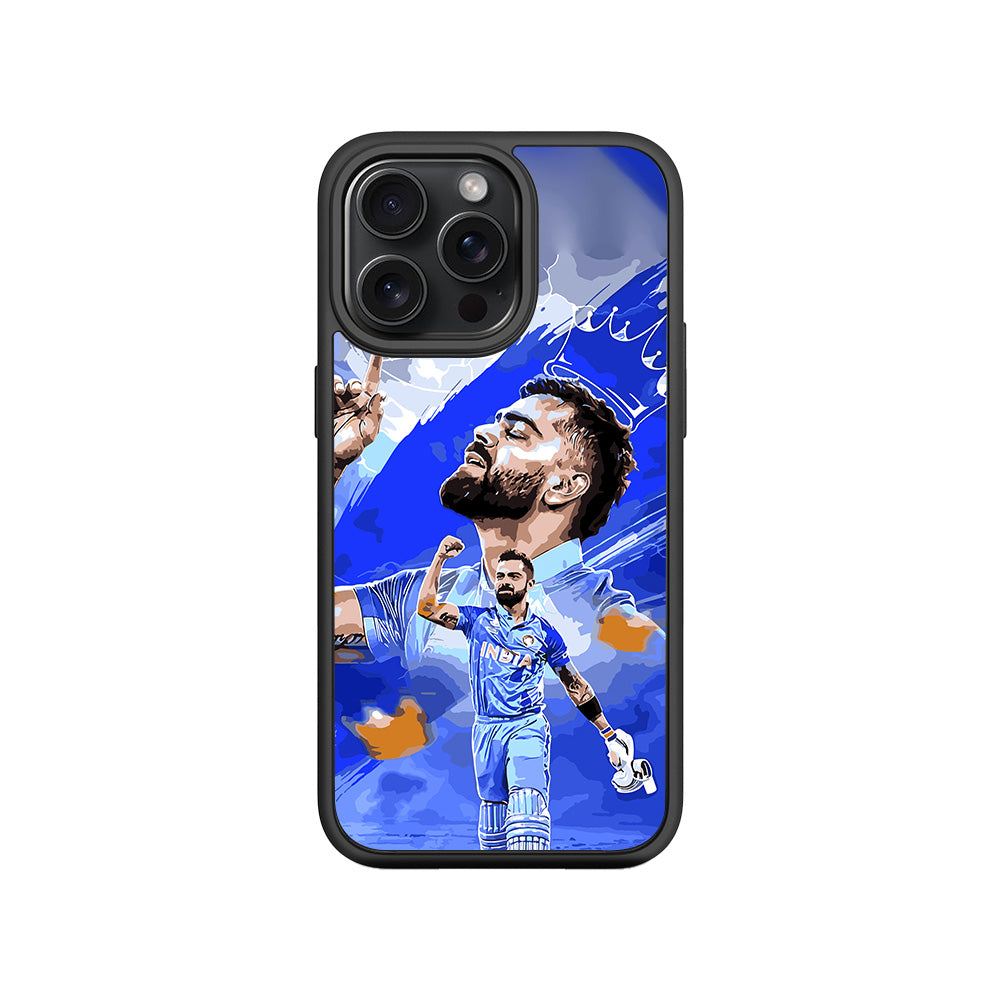 Virat Kohli Champion Sports 3D Skin with Shockguard Armour Magsafe Case for Apple iPhone 15 Pro