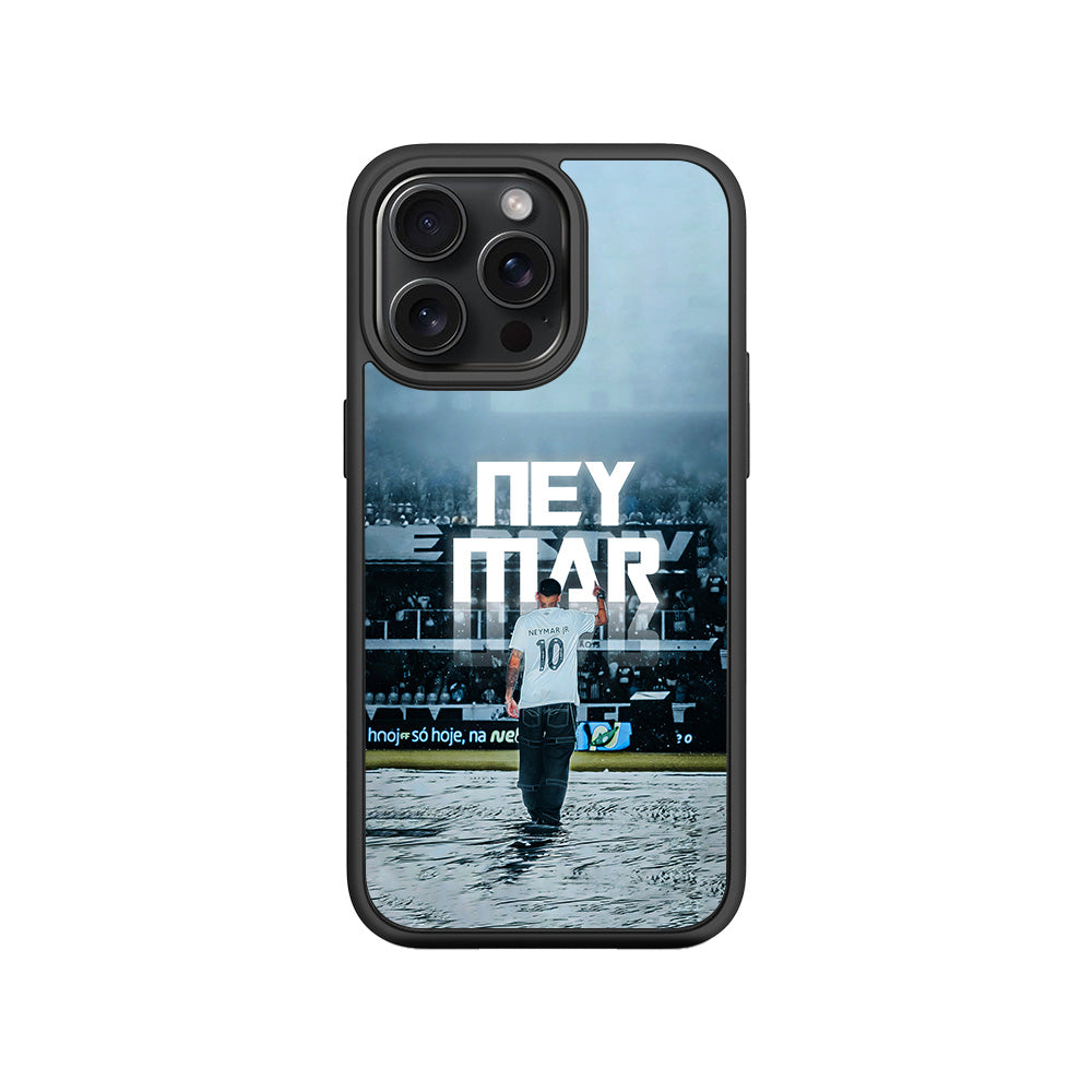 Neymar Powerful Presence Sports 3D Skin with Shockguard Armour Magsafe Case for Apple iPhone 15 Pro Max