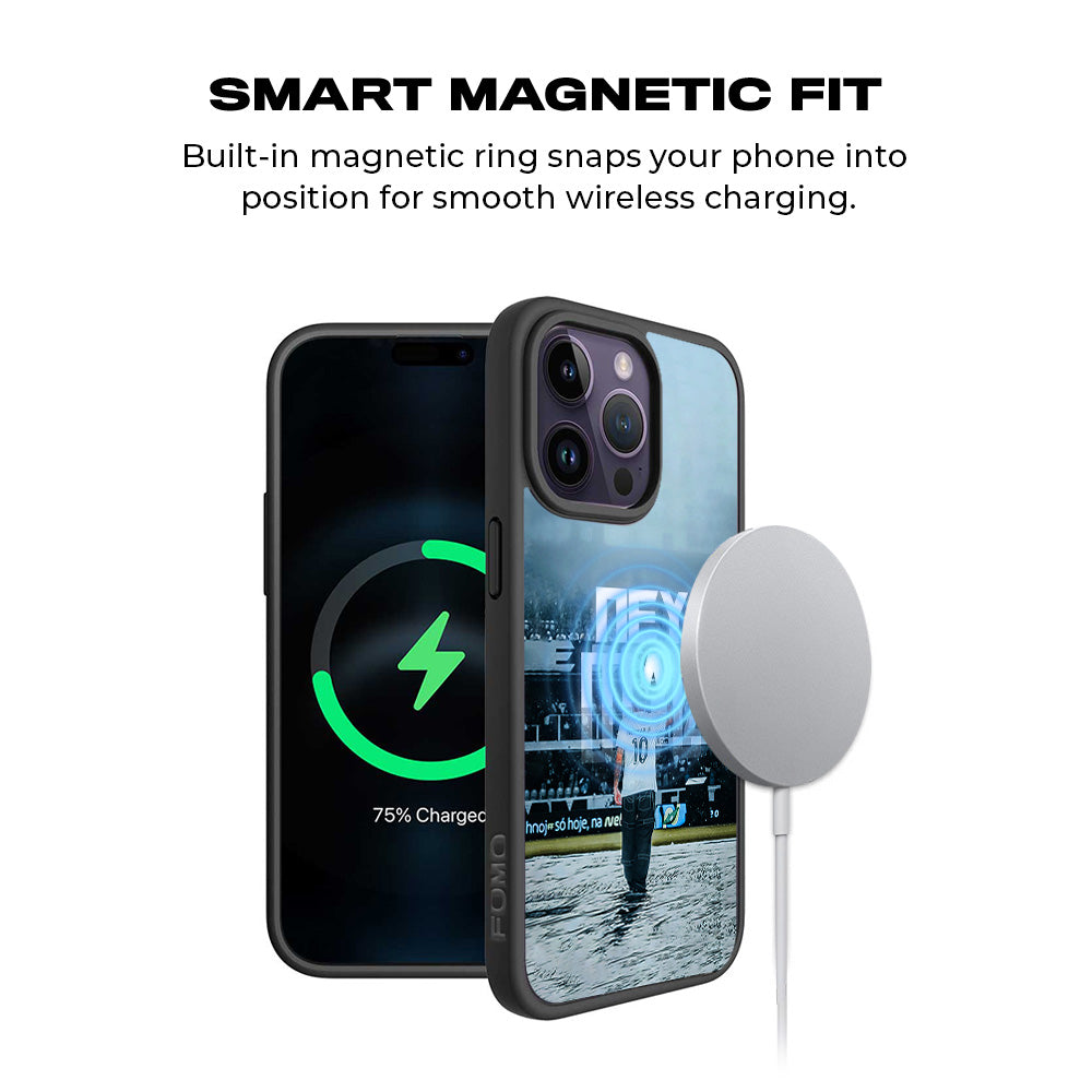Neymar Powerful Presence Sports 3D Skin with Shockguard Armour Magsafe Case for Apple iPhone 15 Pro Max