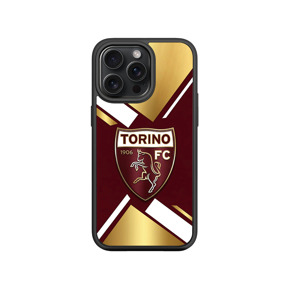 TORINO FC 1906 Sports 3D Skin with Shockguard Armour Magsafe Case for Apple iPhone 15 Pro