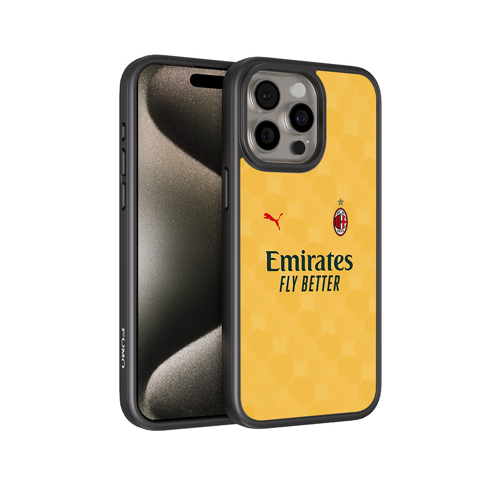 Emirates Yellow 3D Skin with Shockguard Armour Magsafe Case for Apple iPhone 15 Pro