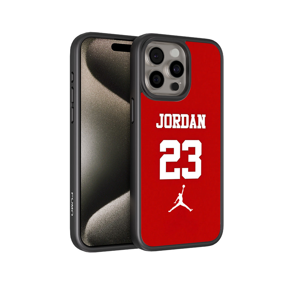 Jordan 23 3D Skin with Shockguard Armour Magsafe Case for Apple iPhone 15 Pro
