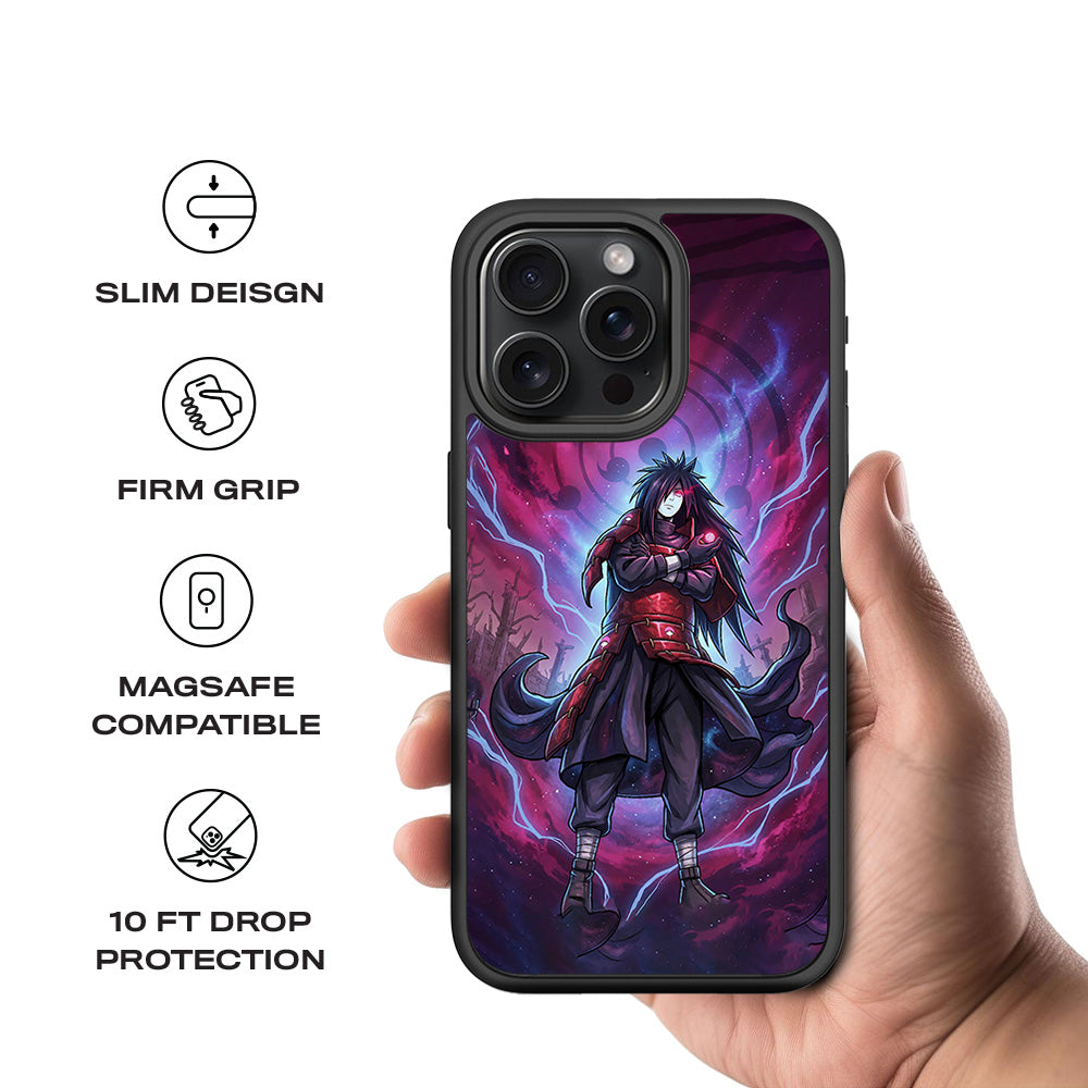 Madara Eternal Shinobi Anime 3D Skin with Shockguard Armour Magsafe Case for Apple iPhone 15 Pro Max