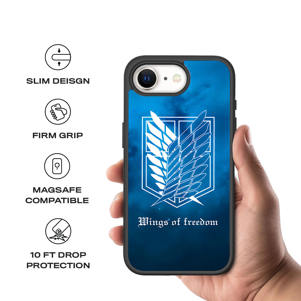 Scouting Legion AOT 3D Skin with Shockguard Armour Magsafe Case for Apple iPhone 16E