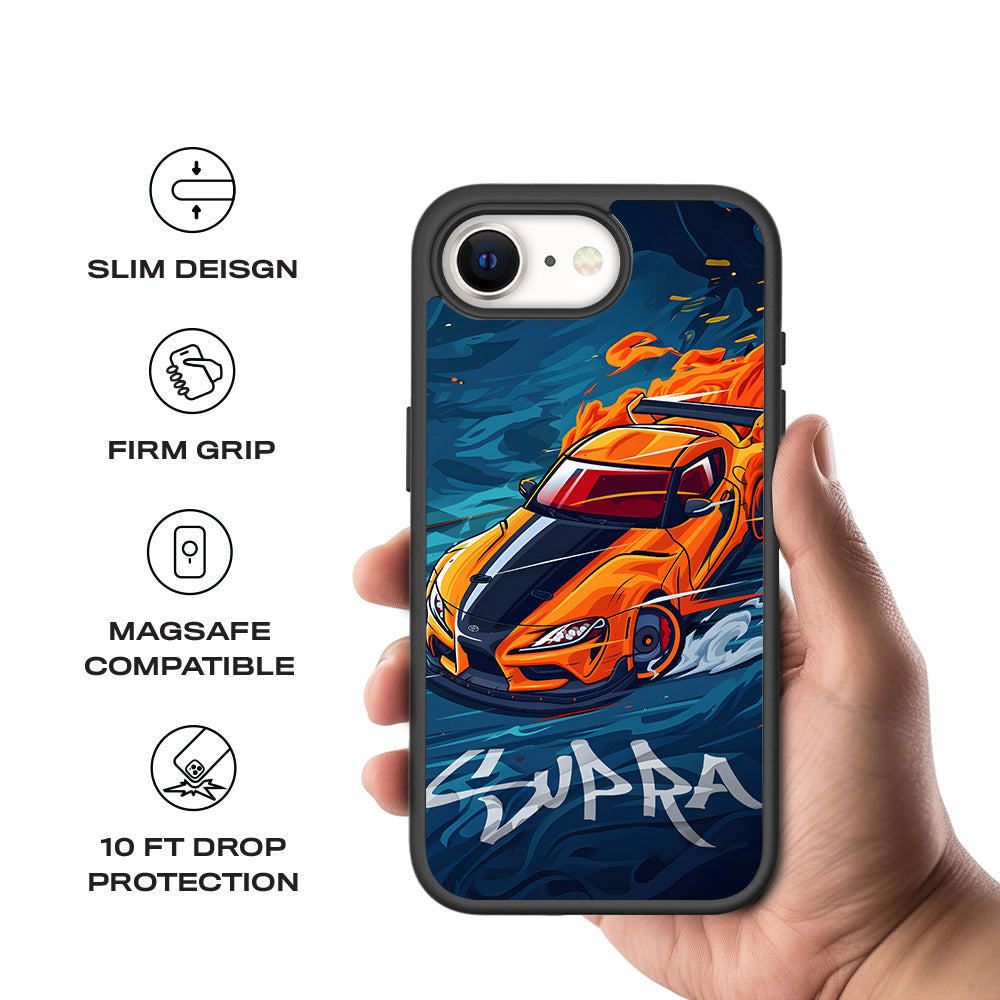 Blazing Supra 3D Skin with Shockguard Armour Magsafe Case for Apple iPhone 16E
