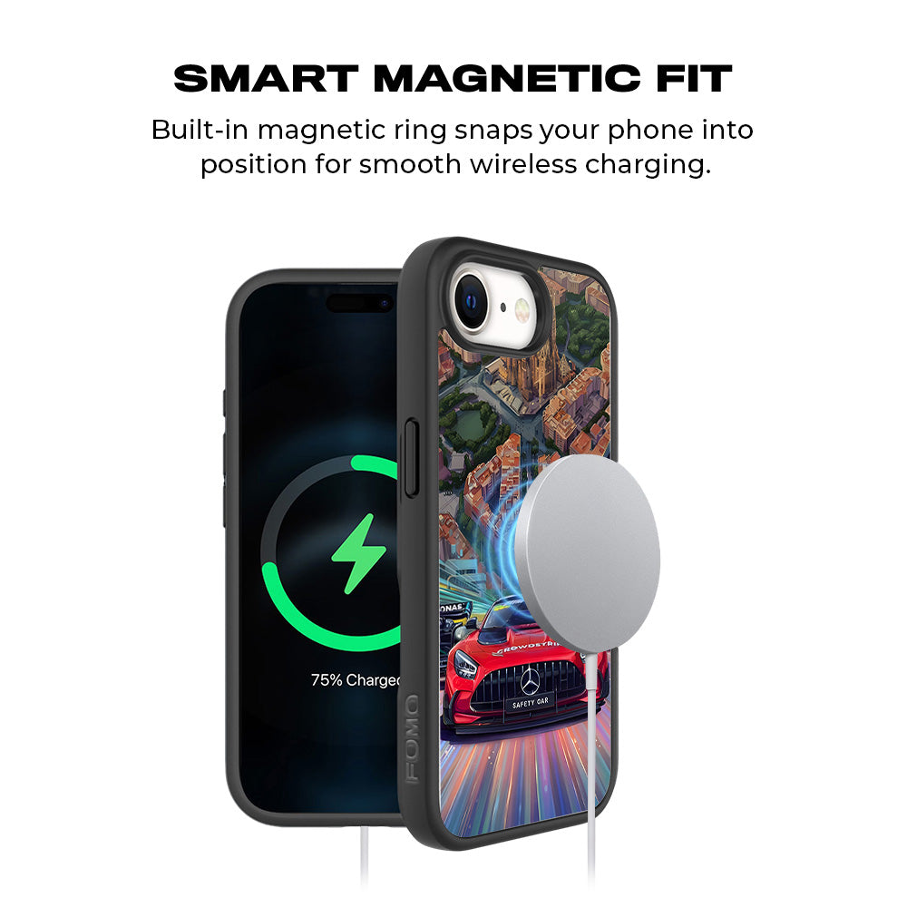 2023 Spanish Grand Prix 3D Skin with Shockguard Armour Magsafe Case for Apple iPhone 16E