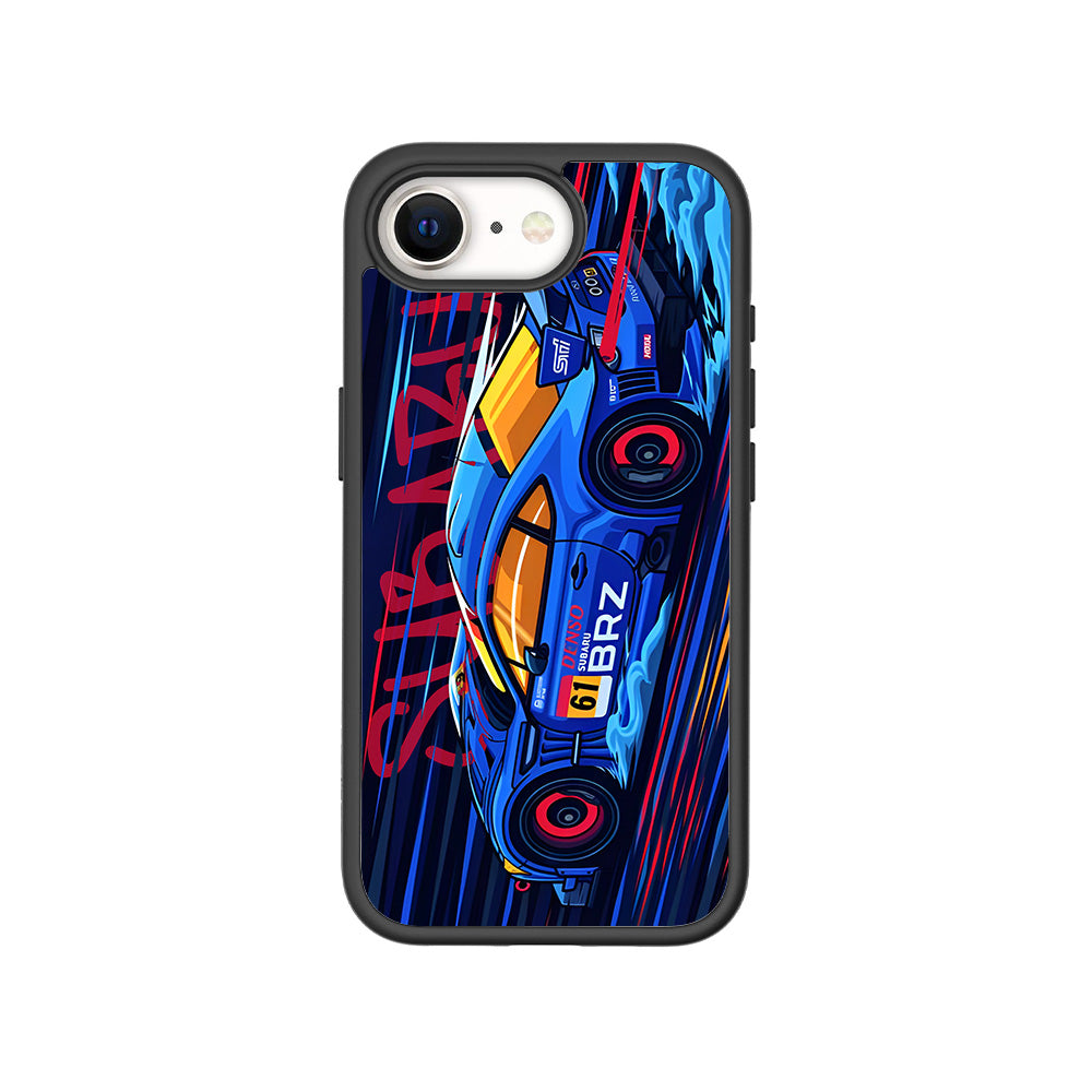 Subaru BRZ 3D Skin with Shockguard Armour Magsafe Case for Apple iPhone 16E