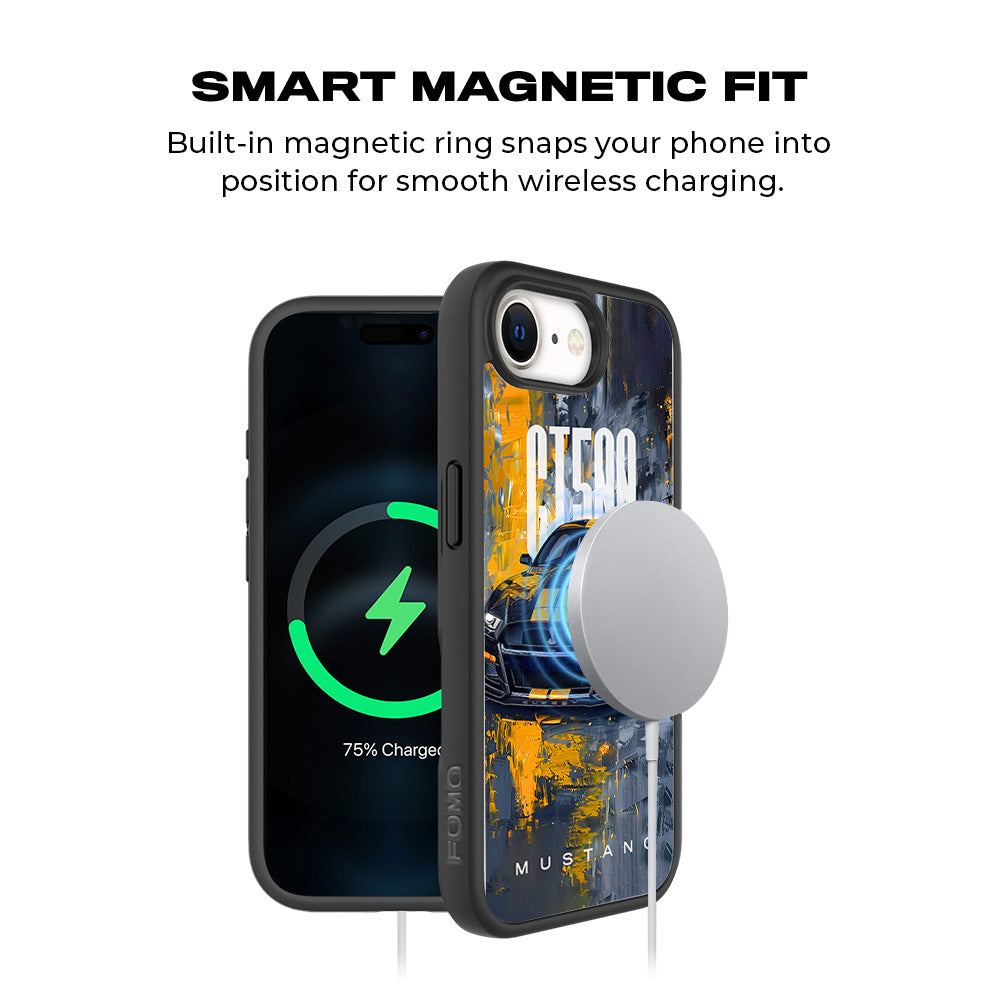Ford Mustang GT500 3D Skin with Shockguard Armour Magsafe Case for Apple iPhone 16E